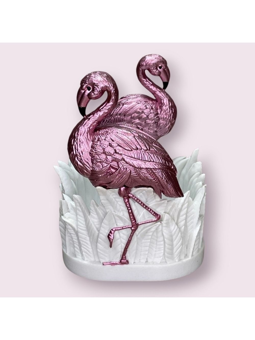 PINK GLITTER FLAMINGOS GENTLE FOAMING HAND SOAP HOLDER BY BATH & BODY WORKS NEW!